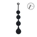SHOTS Silicone Waterdrop Anal Balls - XL - 50mm - Black