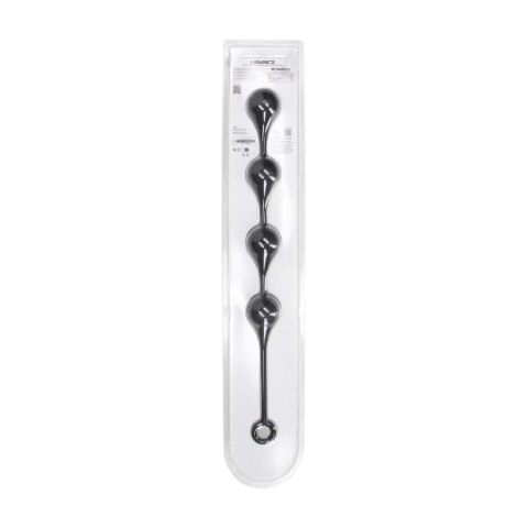 SHOTS Silicone Waterdrop Anal Balls - XL - 50mm - Black