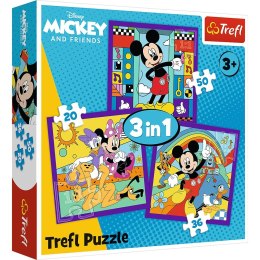 Trefl Trefl: Puzzle 3w1 - Miki i jego wesoła ekipa