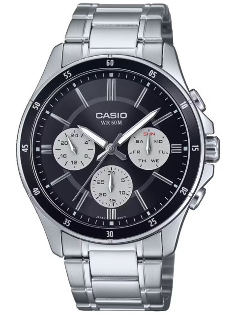 Casio ZEGAREK MĘSKI CASIO MTP-1374D-1A3 (zd063i) + BOX