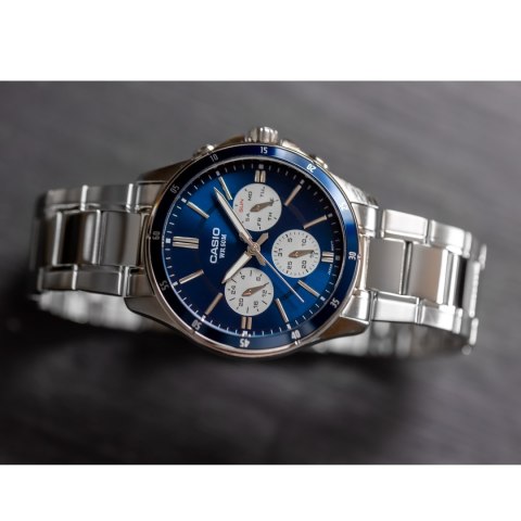 Casio ZEGAREK MĘSKI CASIO MTP-1374D-2A3 (zd063h) + BOX