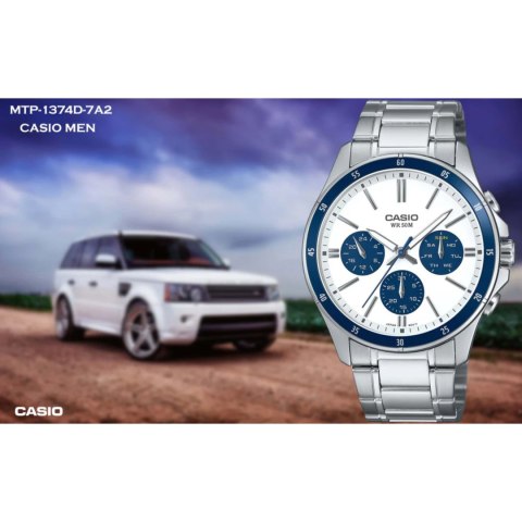 Casio ZEGAREK MĘSKI CASIO MTP-1374D-7A2 (zd063f) + BOX