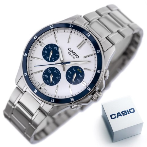 Casio ZEGAREK MĘSKI CASIO MTP-1374D-7A2 (zd063f) + BOX