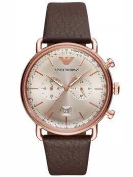 Emporio Armani ZEGAREK MĘSKI EMPORIO ARMANI AR11106 - AVIATOR (zi019c)