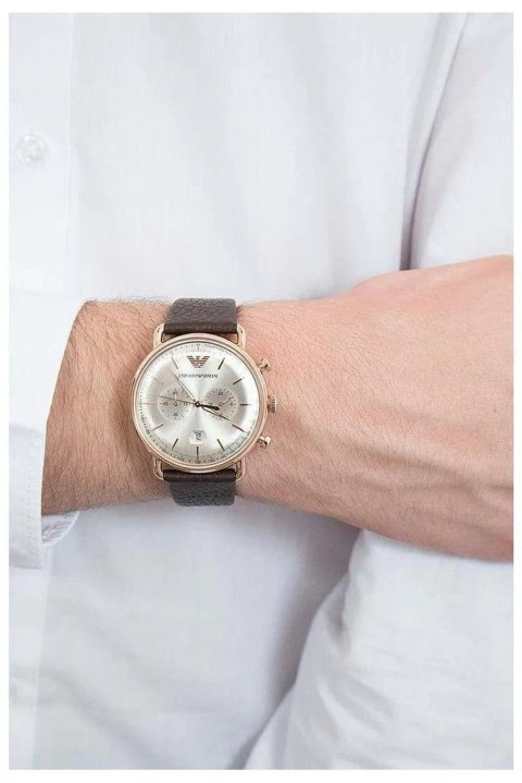 Emporio Armani ZEGAREK MĘSKI EMPORIO ARMANI AR11106 - AVIATOR (zi019c)