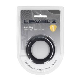 SHOTS Liquid Silicone Cockring - L - Black