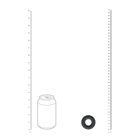 SHOTS Liquid Silicone Cockring - S - Black