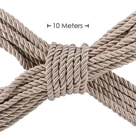 SHOTS Polyester Bondage Rope - 32.8 ft / 10 m - Gold