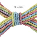 SHOTS Polyester Bondage Rope - 32.8 ft / 10 m - Multicolor Pastel
