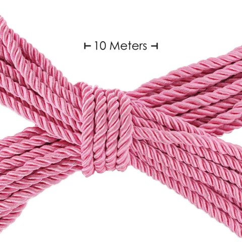 SHOTS Polyester Bondage Rope - 32.8 ft / 10 m - Pink