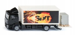 Siku Siku: Super - 1:50: Ciężarówka MAN z zabudową skrzyniową i podnośnikiem
