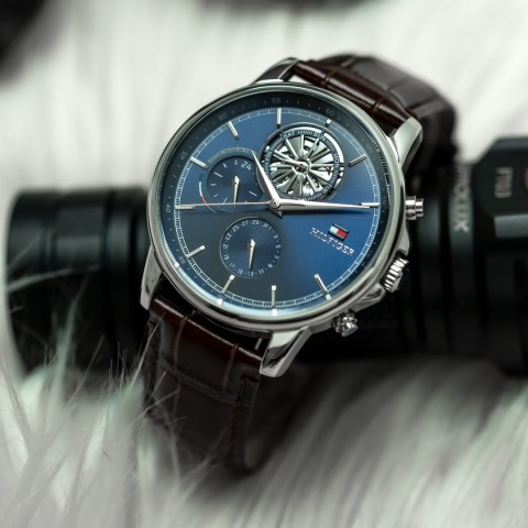 Tommy Hilfiger ZEGAREK MĘSKI TOMMY HILFIGER 1710629 Steward Open Heart + BOX