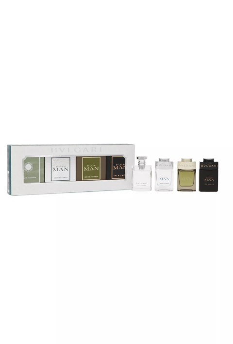 Zestaw Bvlgari Mini: Pour Homme Edt 5ml + Man Wood Essence Edp 5ml + Man In Black Edp 5ml + Man Rain Essence Edp 5ml