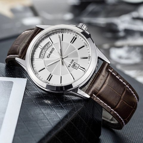 Casio ZEGAREK MĘSKI CASIO MTP-1381L-7AV + BOX