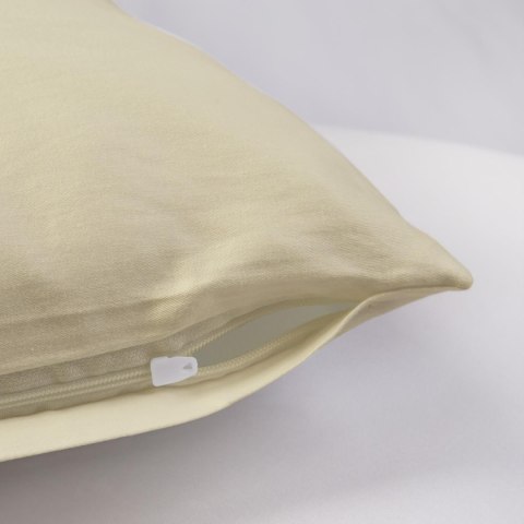 Poszewka satyna bawełna krem 155/50x60.