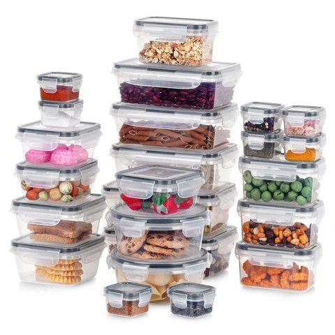 ZESTAW 24 POJEMNIKÓW NA ŻYWNOŚĆ Z POKRYWAMI I USZCZELKAMI 229159