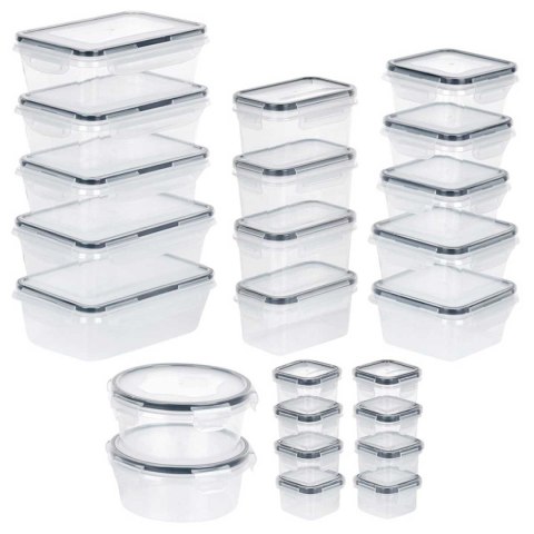 ZESTAW 24 POJEMNIKÓW NA ŻYWNOŚĆ Z POKRYWAMI I USZCZELKAMI 229159