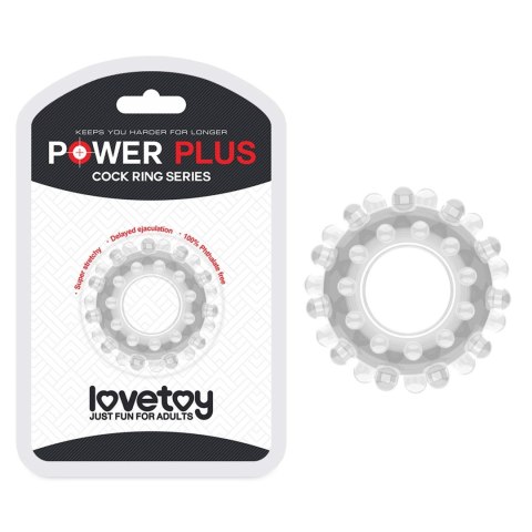 LoveToy - Boys of Toys Sp. z o.o. (dystrybutor) POWER PLUS Cockring Clear