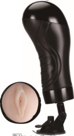POWER ESCORTS Bull power black wallmounted vibrating masturbator
