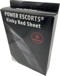 POWER ESCORTS Power Escorts - BR190 - Kinky Bed Sheet Black - 160 x 227 CM