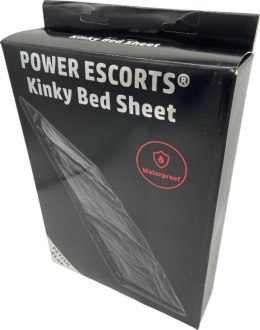 POWER ESCORTS Power Escorts - BR190 - Kinky Bed Sheet Black - 160 x 227 CM
