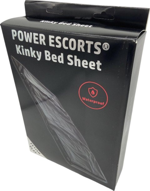 POWER ESCORTS Power Escorts - BR190 - Kinky Bed Sheet Black - 160 x 227 CM