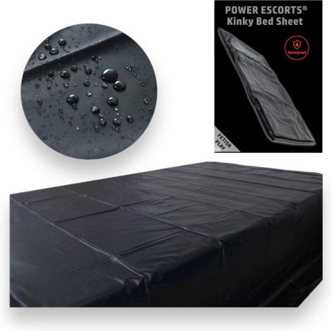 POWER ESCORTS Power Escorts - BR190 - Kinky Bed Sheet Black - 160 x 227 CM