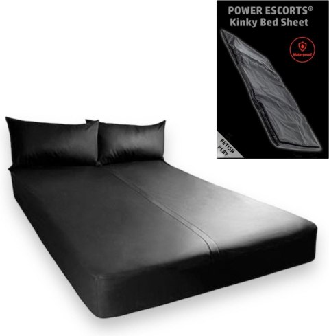 POWER ESCORTS Power Escorts - BR190 - Kinky Bed Sheet Black - 160 x 227 CM