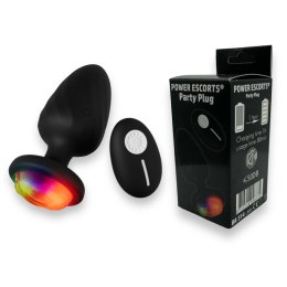 POWER ESCORTS Power Escorts - Party Plug - Remote Plug Black, USB Rechargeable - 10 Functions