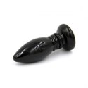 POWER ESCORTS Rocket drill 3,4 inch black anal plug 3,4 inch / 8,7 cm