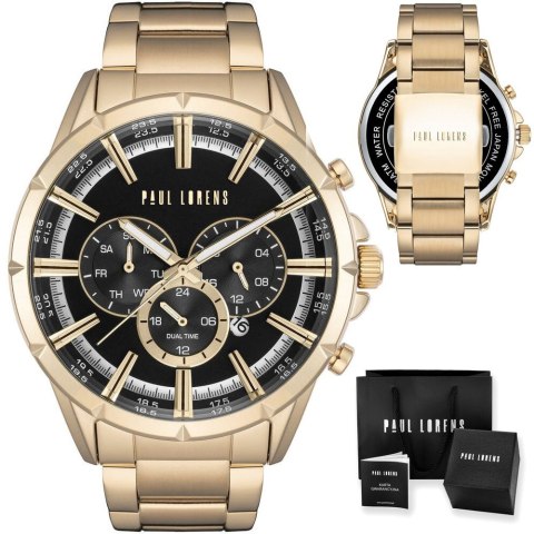 Paul Lorens ZEGAREK MĘSKI PAUL LORENS - PL13605B-1D1 (zg359b) + BOX