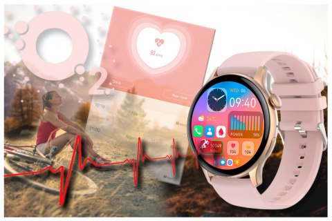 Rubicon SMARTWATCH DAMSKI Rubicon RNCF10 - TRYBY SPORTOWE, MONITOR SNU (sr055b)