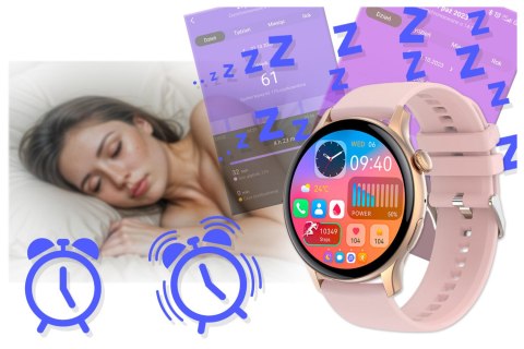 Rubicon SMARTWATCH DAMSKI Rubicon RNCF10 - TRYBY SPORTOWE, MONITOR SNU (sr055b)