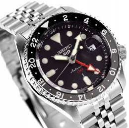 Seiko ZEGAREK MĘSKI SEIKO 5 SPORTS SSK001K1 GMT AUTOMAT WR100 + BOX