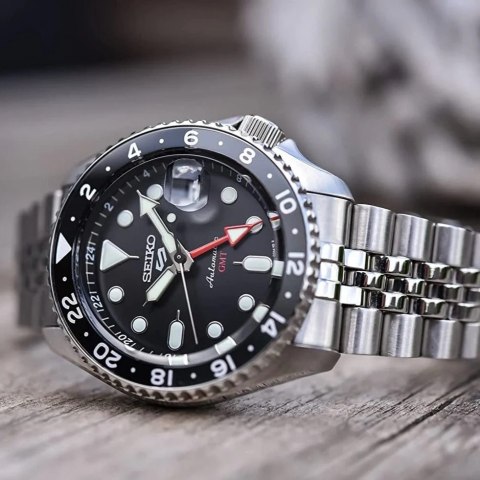 Seiko ZEGAREK MĘSKI SEIKO 5 SPORTS SSK001K1 GMT AUTOMAT WR100 + BOX