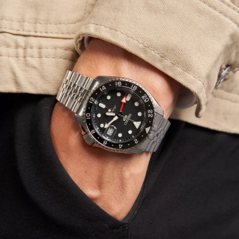 Seiko ZEGAREK MĘSKI SEIKO 5 SPORTS SSK001K1 GMT AUTOMAT WR100 + BOX