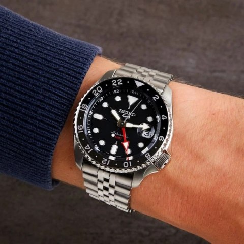 Seiko ZEGAREK MĘSKI SEIKO 5 SPORTS SSK001K1 GMT AUTOMAT WR100 + BOX
