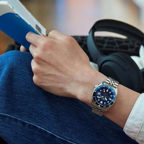Seiko ZEGAREK MĘSKI SEIKO 5 SPORTS SSK003K1 GMT AUTOMAT WR100 + BOX