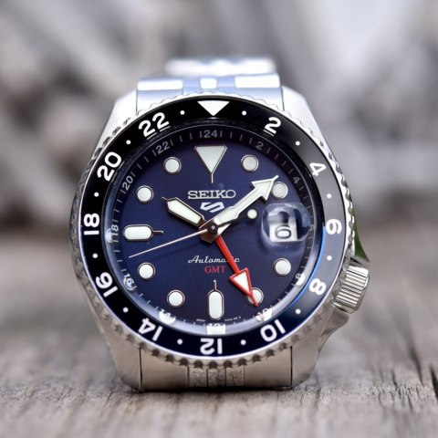 Seiko ZEGAREK MĘSKI SEIKO 5 SPORTS SSK003K1 GMT AUTOMAT WR100 + BOX