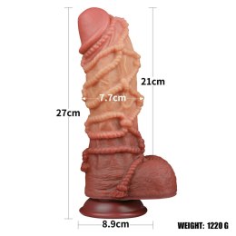 LoveToy - Boys of Toys Sp. z o.o. (dystrybutor) 10.5'' Dual layered Platinum Silicone Cock with Rope