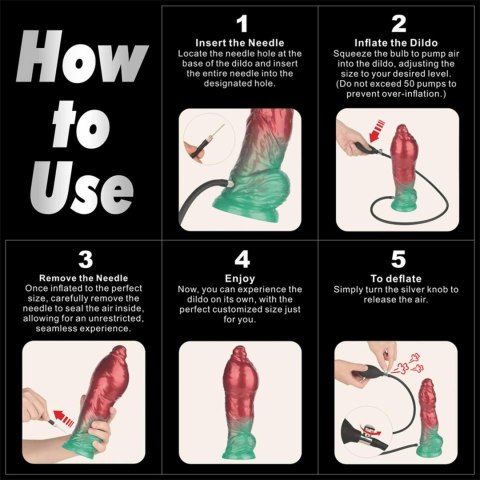 LoveToy - Boys of Toys Sp. z o.o. (dystrybutor) 10'' Dual Density Silicone Inflatable Dildo