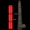 LoveToy - Boys of Toys Sp. z o.o. (dystrybutor) 16'' Dual Layered Bendable Silicone Cock XXL(Black)