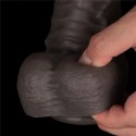 LoveToy - Boys of Toys Sp. z o.o. (dystrybutor) 16'' Dual Layered Bendable Silicone Cock XXL(Black)