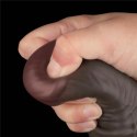 LoveToy - Boys of Toys Sp. z o.o. (dystrybutor) 16'' Dual Layered Bendable Silicone Cock XXL(Black)