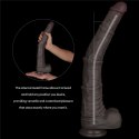 LoveToy - Boys of Toys Sp. z o.o. (dystrybutor) 16'' Dual Layered Bendable Silicone Cock XXL(Black)