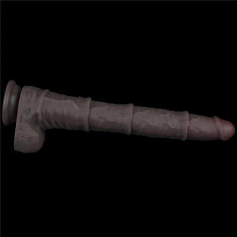 LoveToy - Boys of Toys Sp. z o.o. (dystrybutor) 16'' Dual Layered Bendable Silicone Cock XXL(Black)