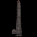 LoveToy - Boys of Toys Sp. z o.o. (dystrybutor) 16'' Dual Layered Bendable Silicone Cock XXL(Black)
