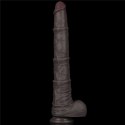 LoveToy - Boys of Toys Sp. z o.o. (dystrybutor) 16'' Dual Layered Bendable Silicone Cock XXL(Black)