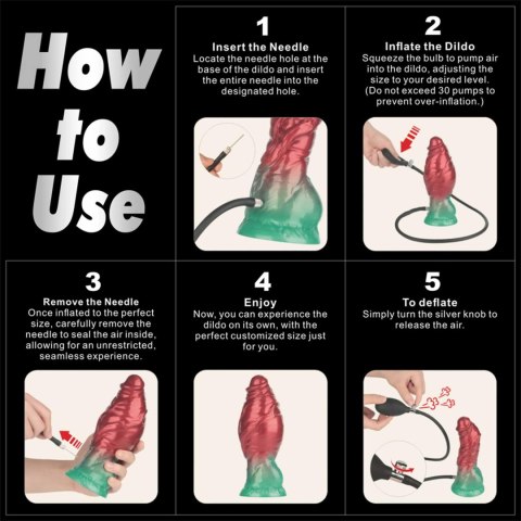LoveToy - Boys of Toys Sp. z o.o. (dystrybutor) 7.5'' Dual Density Silicone Inflatable Dildo