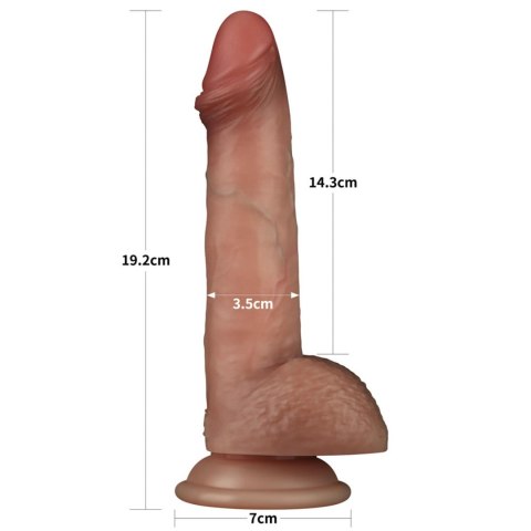 LoveToy - Boys of Toys Sp. z o.o. (dystrybutor) 7.5'' Sliding Skin Pro Dual Layer Silicone Dong